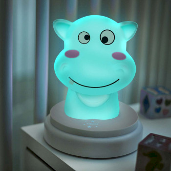 SILLY HIPPO Silly hippo led nachtlampje nijlpaard blauw Product foto